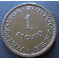 1 ESCUDO 1963 ANGOLA / PORTUGAL COIN