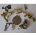 ASSORTED BROOCHES / PINS and CHARMS (LOT) A