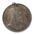 COLONY OF NATAL 1902 CORONATION OF KING EDWARD 7th *SILVER MEDAL* - RAKM/12