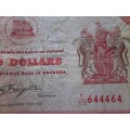 Two Dollars 1979 Reserve Bank of Rhodesia Serial Nr K173 644464