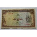 Five Dollars 1979 Reserve Bank of Rhodesia Serial Nr M22 728168