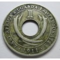 1911 East Africa Uganda 1 Cent