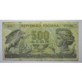 Five Hundred Lire Italy Serial Nr 677286