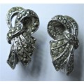 1950 Marcasite Clip-on Earings