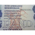 TWO RAND SOUTH AFRICA BANKNOTE SERIAL No GM5511591 - RAKN/28