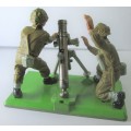 1971 DEETAIL WWII MORTAR SOLDIERS VINTAGE TOY MADE IN ENGLAND - RAKV/109