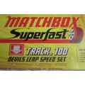 SUPERFAST 100 TRACK DEVILS LEAP SPEED SET MATCHBOX MADE IN ENGLAND ORIGINAL BOX - RAKV/12