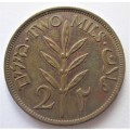 2 MILS 1941 PALESTINE COIN - RAKC/87