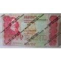 Fifty Rand Republic of South Africa Serial Nr AH7981628 E