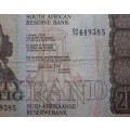 Twenty Rand Republic of South Africa Serial Nr D479 449385