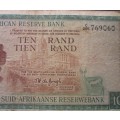 Ten Rand Republic of South Africa Serial Nr C285 769060