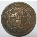 1898 One Penny ZAR