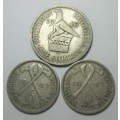 1947 + 1949 Southern Rhodesia 6 Pence and 1 Shilling