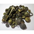 Military Buttons and Buckles and Pins assorted