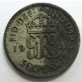 1944 Six Pence Great Britain