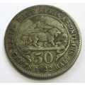 1922 Half Shilling East Africa