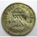 1946 Great Britain 6 Pence