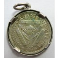 1953 Union of South Africa 3 Pence Pendant