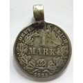 1913 Germany 1 Mark Pendant