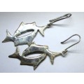 Fishes Earwire Silver Earings