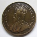 1929 PENNY UNION OF SOUTH AFRICA COIN - SC/72