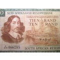 Ten Rand Republic of South Africa Serial Nr C4I4 466035