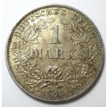 1 MARK 1913 DEUTSCHES GERMANY *SILVER* COIN - RAKC/258