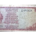 One Rand Republic of South Africa Serial Nr Z34 692408 Replacement Note