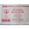 Five Hundred Million Dollars 2008 Serial Nr AB8323574