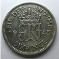 1945 Great Britain 6 Pence