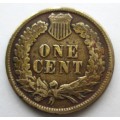 ONE CENT 1898 *INDIAN HEAD CENT* UNITED STATES OF AMERICA COIN - SC/93