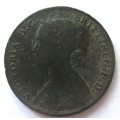 1866 Great Britain Half Penny