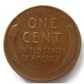 ONE CENT 1944 `LINCOLN WHEAT EARS REVERSE` UNITED STATES OF AMERICA COIN - SC/225