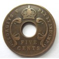 1925 East Africa 5 Cents
