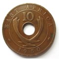 1950 East Africa 10 Cents