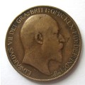 1908 Great Britain Half Penny