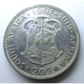 1961 Republic of South Africa 20 Cents