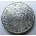 1954 Union of South Africa Two and a Half Shillings