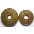 1936 East Africa 5 and 10 Cents