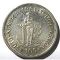 1961 Republic of South Africa Silver 10 Cent