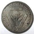 1943 Union of South Africa 3 Pence