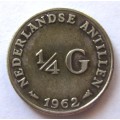 1962 Netherlands Quarter Gulden