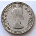 1958 Union of South Africa 3 Pence