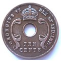 1937 East Africa 10 Cents