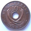 1936 East Africa 10 Cents