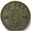 1878 Norway 10 Ore
