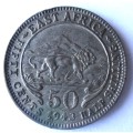 1943 East Africa 50 Cents