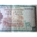 Ten Rand Republic of South Africa Serial Nr C41 307853