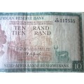 Ten Rand Republic of South Africa Serial Nr C43I 117535