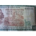 Ten Rand Republic of South Africa Serial Nr C399 601365
